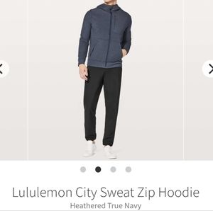 Lululemon men city sweat zip hoodie